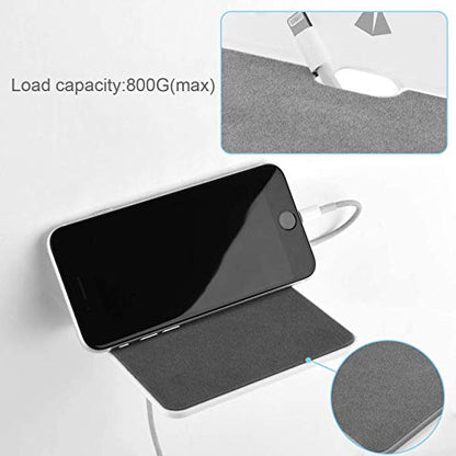 2-Pack 4.25" Acrylic Small Floating Shelves - Speaker Mount, Webcam, Cell Phones, Display Shelf (White, Small) - color: White, size: Small