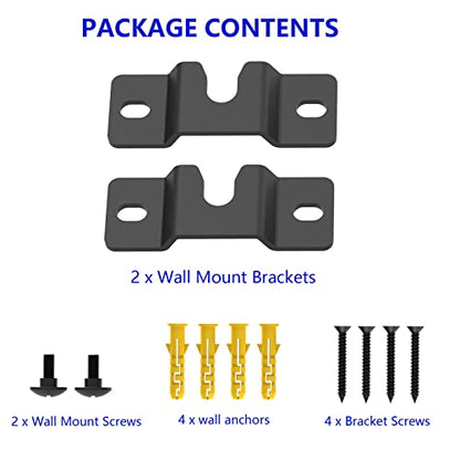 Satellite Speaker Mount, Compatible with Vizio, Sony, Klipsch, Panasonic, Samsung, and More, Fits Up to 9lbs, Black Powdercoated Steel, 15 Minute Install