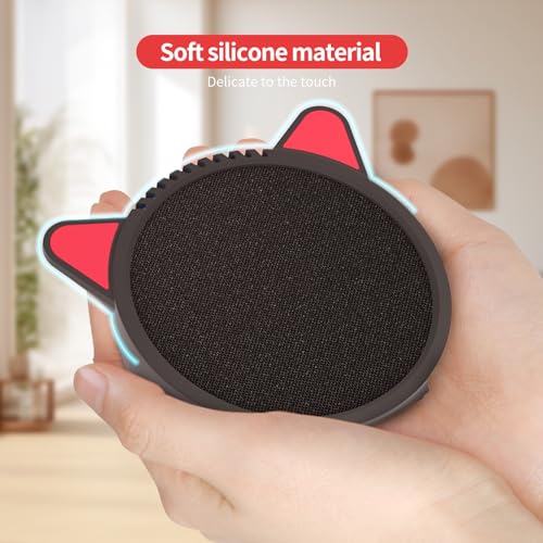 Silicone Cover for Ec/-ho P/-op Soft Waterproof Dustproof Portable Protective Case Compatible with Ec-h/o P-o/p Speaker Accessories (Black) - color: black