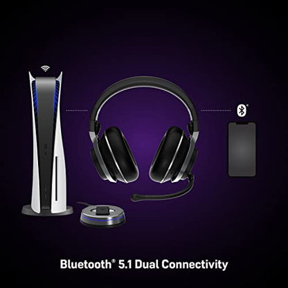 Turtle Beach Stealth Pro Multiplatform Wireless Noise-Cancelling Gaming Headset for PS5, PS4, PC, Mac, Mobile – Swappable Batteries – Black - style: Stealth Pro PlayStation