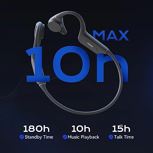 NANK Runner Diver2 Bone Conduction Headphones, IP68 Swimming Headphone with MP3 Player Built-in 32G Memory, Bluetooth 5.3 Open Ear Headphones with CVC6.0 Mic for Swimming Running Cycling Gym