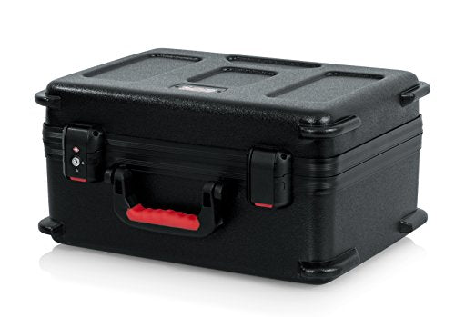 Gator Cases Molded Flight Case to Hold Up to (30) Wired Microphones with TSA Approved Locking Latch, (GTSA-MIC30) - style: (30) Wired Mics