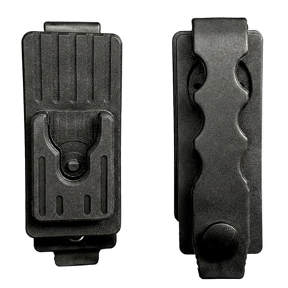 Tactical Mic Clip, 360 Degrees Rotating Quick Release Two-Way Radio Microphone Clip for Duty Belt