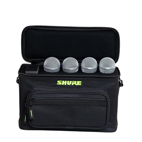 Shure by Gator Padded Microphone Bag that Holds Up to 4 Mics; (SH-MICBAG04) - style: Holds 4 Mics