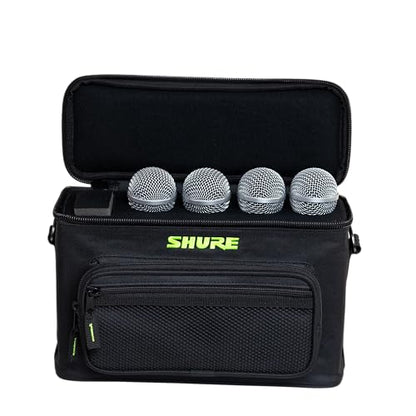 Shure by Gator Padded Microphone Bag that Holds Up to 4 Mics; (SH-MICBAG04) - style: Holds 4 Mics