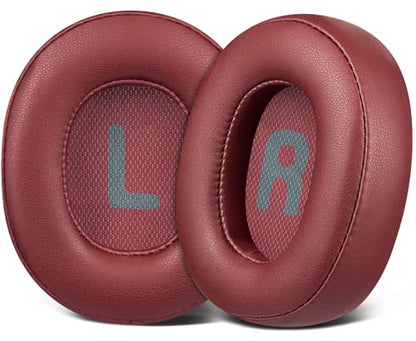 SOULWIT Earpads Replacement for JBL Tune 700BT, 710BT, 720BT, 750BTNC, 760NC, 770NC Wireless Over-Ear Headphones, Ear Pads Cushions with Soft Protein Leather and High-Density Foam - Burgundy - color: Burgundy