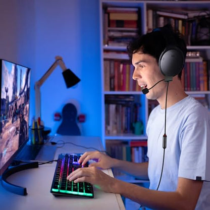 QC35 Boom Microphone Compatible with Bose QuietComfort 35 II (QC35 II) & QuietComfort 35 (QC35) Headphones, Boom Microphone Cable with Mute Switch for PS4, PS5, Xbox One, PC, 4ft