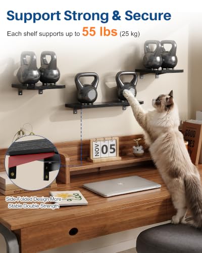 BYMECOST Speaker Wall Mount, Adjustable Rear Speaker Wall Mount Shelves - color: Style 2