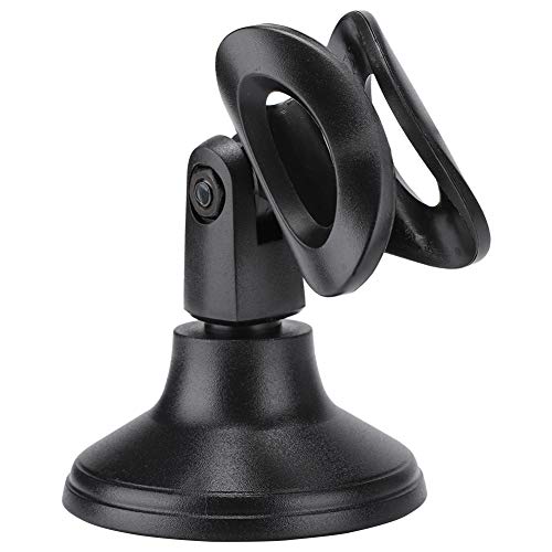 Desktop Mic Stand, Adjustable Microphone Stand Desk, ABS Table Top Microphone Stand with 3x1.6in Base, Compact Mic Holder Desktop for Network Broadcast, Sing Online, Home