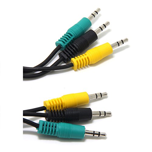 Ancable Replacement Audio Cable for 5.1 Channel, Logitech Computer Speakers 3.5mm 1/8 TRS Plug Male to Male 6ft Compatible with logitech z-5500, z-5450, z-5400, z-5300, z-906, z-680, x540