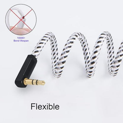 3.5mm Aux Cable 3FT/0.9M, Male to Male Jack Audio Cable with 24K Gold-Plated for Phones, Tablets, Headphones, MP3 Player, Car/Home Stereo, Laptops, Speaker - size: 3 FT