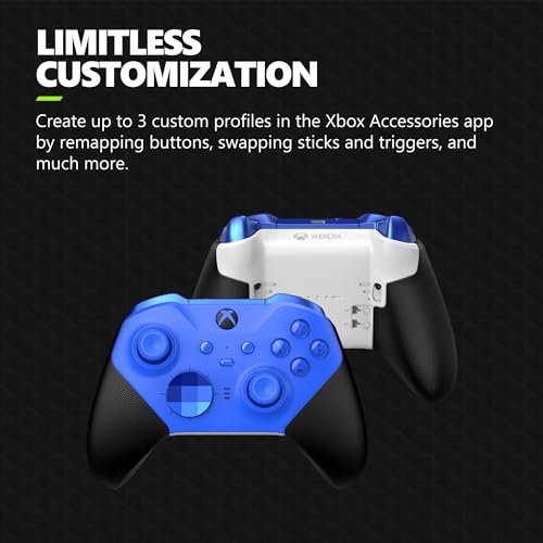 Xbox Elite Series 2 Core Wireless Gaming Controller – Blue Series X|S, One, Windows PC, Android, and iOS - color: Blue