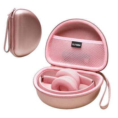 Case for Beats Studio Pro/Solo 4/Studio3/Solo3 Headphone Rose Gold | Hard Carrying Travel Case for Beats Studio Pro/Solo 4/Studio3/Solo3 Wireless Headphone - color: PU Rose Gold