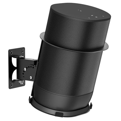 Adjustable Speaker Wall Mount for Sonos Move and Sonos Move 2, Wall Mounted Bracket, Adjustable Tilt and Swivel, Space Saving Speaker Holder, Black - color: Black, size: 1 Pack