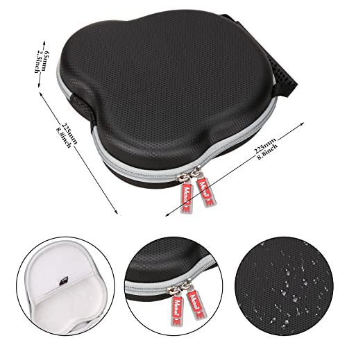 Hard Shell Headphone Carrying Case Compatible with Pioneer DJ HDJ-X5, AirPods Max, SteelSeries Arctis Series - EVA Shockproof Protective Travel Storage Bag, Black