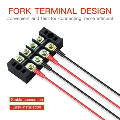5 Pairs Spade Terminal Crimp Terminals Crimp Barrier Spades Copper Spade Crimp Connectors 8ga Terminal Speaker Wire Connectors
