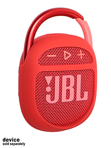 GETGEAR Silicone Cover Compatible with Clip 4 Portable Speaker(Red) - color: Red