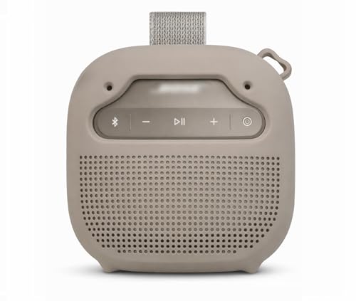 alltravel Silicone Cover for Bose New SoundLink Micro Portable Bluetooth Speaker (2nd Gen) with Neck Lanyard (Sandstone) - color: Sandstone