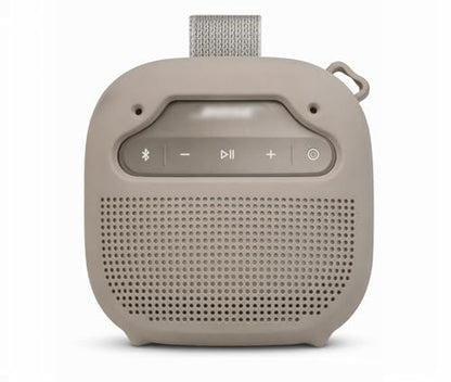 alltravel Silicone Cover for Bose New SoundLink Micro Portable Bluetooth Speaker (2nd Gen) with Neck Lanyard (Sandstone) - color: Sandstone
