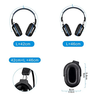 SIMOLIO 4 Pack IR Headphones for Car DVD, Wireless Car Headphone for Kids, Not Bluetooth, Dual Channel Universal Infrared Headphonefor uConnect VES, Dodge, Honda Odyssey, Town and Country, GMC Yukon