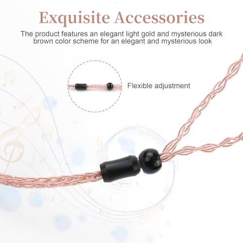 SE315 Earbuds Cable Replacement MMCX Audio Exchange Cord Compatible with SHURE SE215 SE846 SE425 SE535LTD-J SE315 and TIN T2 T2Pro T3 Earphones(Red)