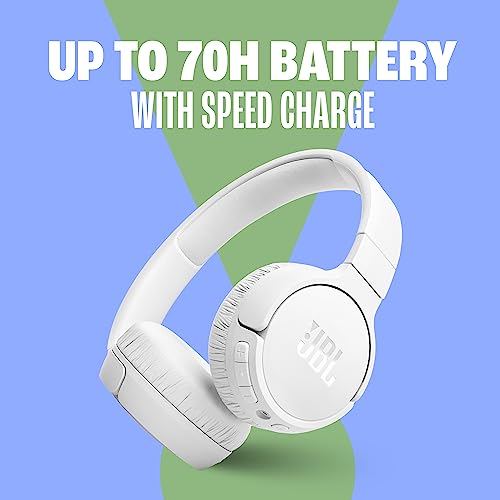 JBL Tune 670NC - Wireless On-Ear Headphones - Black | Adaptive Noise Cancelling with Smart Ambient, Bluetooth 53 with LE Audio, JBL Pure Bass Sound - color: Black