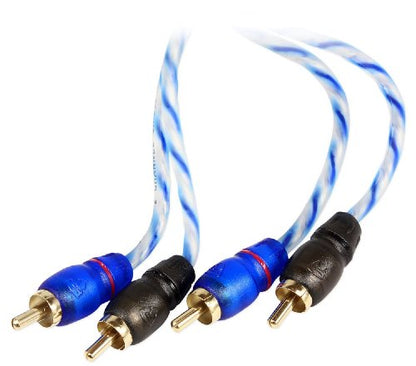 Rockville RTR172 17 Foot 2 Channel Twisted RCA Cable Pair, 100% Copper - size: 17 Foot