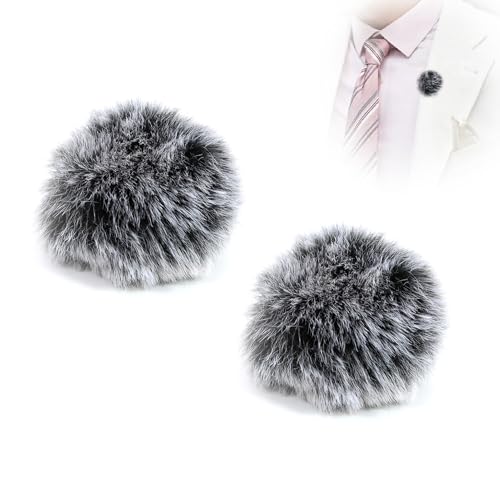 2PCS Wireless Microphone Deadcat Furry Cover for Hollyland M2, Microphone Windscreen,Blocks Wind Noise for Clear Audio,Ideal for Content Creators,Vloggers, Filmmakers & Musicians Recording Outdoors
