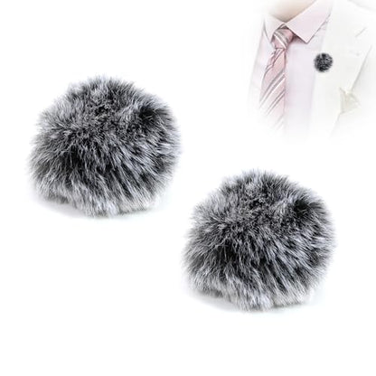 2PCS Wireless Microphone Deadcat Furry Cover for Hollyland M2, Microphone Windscreen,Blocks Wind Noise for Clear Audio,Ideal for Content Creators,Vloggers, Filmmakers & Musicians Recording Outdoors