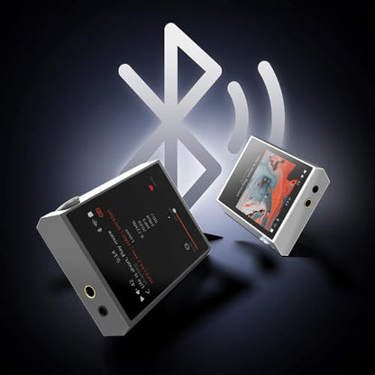 SHANLING M1 Plus Protable Hi-Fi Music Player M1Plus High-Definition Lossless MP3 Player ES9069Q DAC Dual SGM8262 Amplifier PCM768 DSD512 Bluetooth 5.2 LDAC WiFi DLNA Airplay Silver - color: Silver