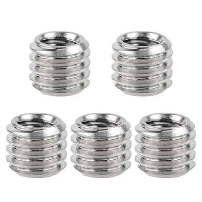 5pcs 1/4 Inch to 3/8 Inch Screw Adapter Tripod, Microphone Stand Adapter Tripod Thread Adapter Mic Stand Adapter Camera Mount Adapter for Camera Equipment
