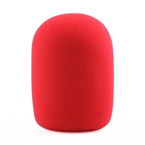 LEFXMOPHY for Audio Technica AT2020 Pop Filter, Windscreen for Audio-Technica AT-2020 AT-2035 AT-2040 AT-2050 ATR2500 ATR2500X AT-4040 Microphones Replacment Mic Foam Red Cover