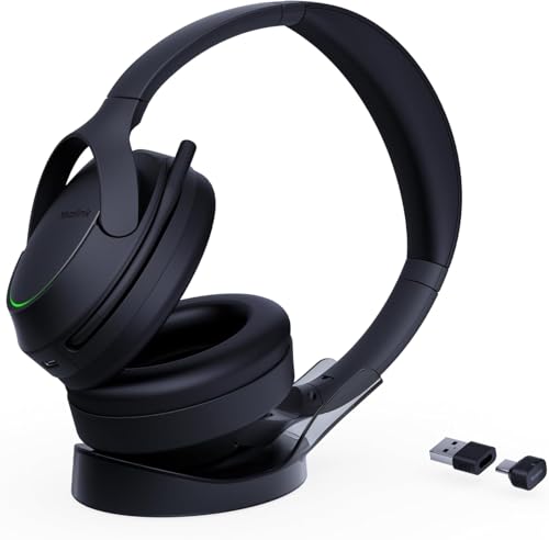 YealinkBH78 Wireless Bluetooth Headset with Charging Stand USB-C/A Active Noise Cancelling Over Ear Headphones (1208731)
