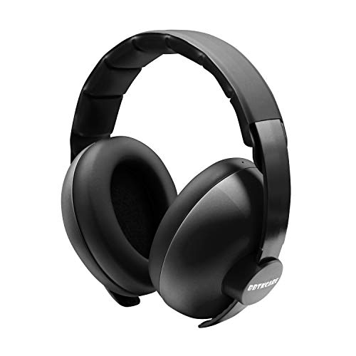 BBTKCARE Baby Headphones Noise Cancelling Headphones for Babies for 3 Months to 3 Years (Black) - color: Black