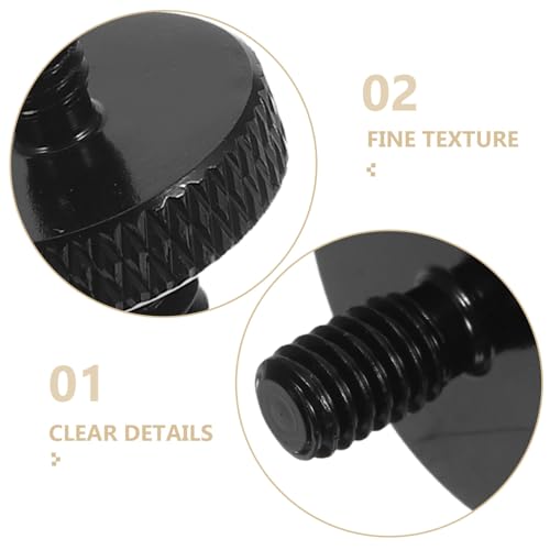 PRETYZOOM 8pcs Metal Mic Thread Adapter Set 1/4 to M4 Male Screw Converter for Microphone Holders and Tripod Stand with Universal Compatibility and Enhanced Safety for Studio Setups
