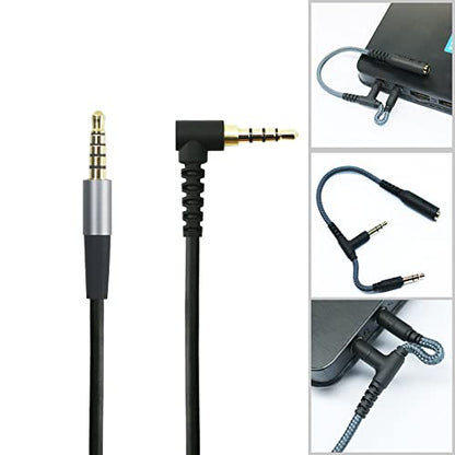 NewFantasia Replacement Audio Cable 3.5mm 5 Pole Male Cord Compatible with SteelSeries Arctis Nova 1, 1X, Pro, 7, 7X, 1P Gaming Headset