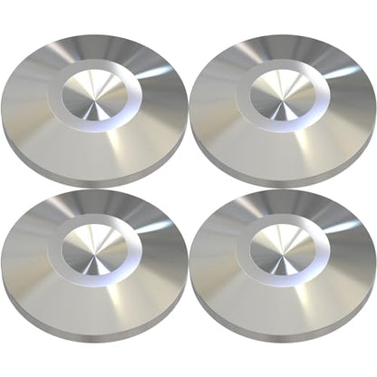 Preffair 4Pcs Stainless Steel Audio Speaker Spike Pads Mats Speaker Isolation Stand Feet Cone Shock Floor Protector Base for HiFi Turntable Subwoofer Loudspeaker Amplifier CD DVD Player - color: Stainless Steel