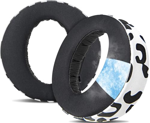 SOULWIT Earpads for Sony PS5 Pulse 3D Wireless Headset, Cooling Gel Replacement Ear Pad Cushions with Noise Isolation Foam - Snow Leopard - color: Snow Leopard