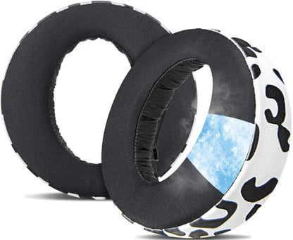 SOULWIT Earpads for Sony PS5 Pulse 3D Wireless Headset, Cooling Gel Replacement Ear Pad Cushions with Noise Isolation Foam - Snow Leopard - color: Snow Leopard