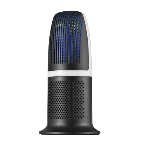 USB Condenser Microphone with Mute Volume Control for Recording and Streaming, Ideal for Console Users