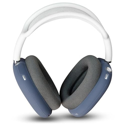 WC ShellZ Max - Protective Shell Covers for AirPods Max 1 & 2 | Made by Wicked Cushions | Made with Premium Silicone | Blue - color: Blue