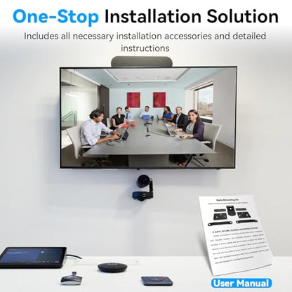 Video/Rally Mounting Kit, Compatible with logitech Rally and Rally Plus Mounting Bracket for Speaker, Camera, Table Hub, and Display Hub (Part: 939-001644)