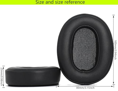 Replacement Ear Pads Compatible with Sony WH-XB900N WH-CH710N WH-CH720N WH-RF400 MADR-RF895RK Headphones Made of Protein Leather Memory Foam Replacement Ear Pads Earmuffs Pads - Black