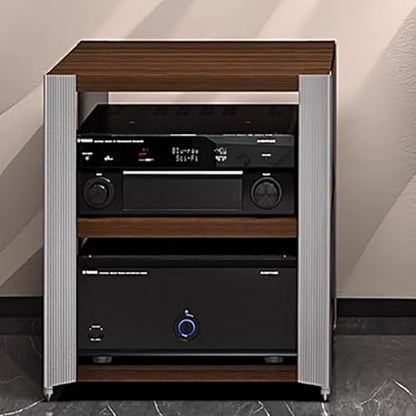 Audio Rack Cabinet/Av Media Audio Component Stand, Low Profile Audio Video Shelving for Cd Players, Av Component Stand Audio-Video Tower(Small) - size: Small