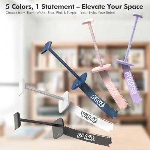 Headphone Stand, Desktop Headset Holder Heavy Base Desk Earphone Stand Aluminum Gaming Headset Hanger Rack Compatible with AirPods Max, AirPods Pro, Sony, Beats, Bose, Razer (White) - color: White