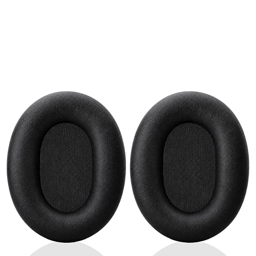 Replacement Ear Pads for Sony WH-XB900N/WH-CH710N/WH-CH720N/WH-RF400/MDR-RF895RK Headphones, Extra Thick Ear Cushions with Protein Leather＆Memory Foam - color: Black