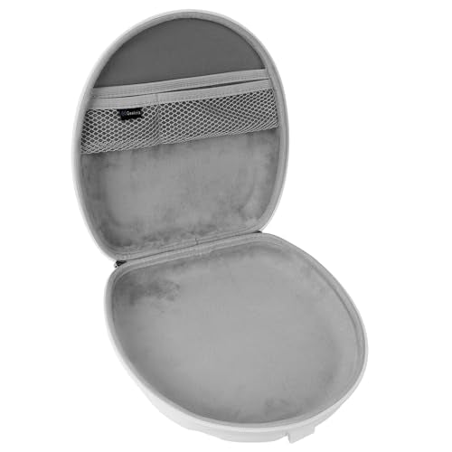 Geekria PRO Rugged Headphones Case Compatible with B&O Beoplay H95, H9 3rd Gen, H9i, H8, H7, Hard Shell, Durable, Multi-Layer Protection Travel Carrying Bag (Seashell, White) - color: White