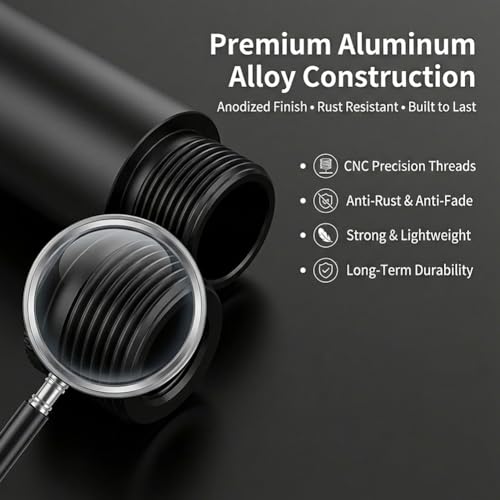13Pcs Mic Stand Adapter with Extension Tube, Microphone Thread Adapter | 3/8 Female to 5/8 Male and 5/8 Female to 3/8 Male, 1/4 to 3/8 and 5/8Screw Thread Adapter for Microphone Stand Camera Tripod