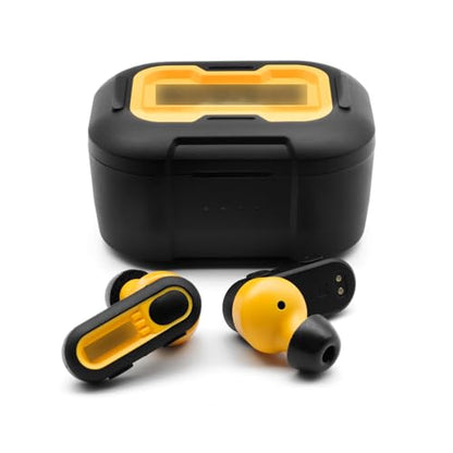 Klowcok Replacement Foam Ear Tips for DEWALT Jobsite Pro-X1 Heavy Duty TWS | Memory Foam Ear Cushions, Not for DEWALT Neckband Headphones, 3 Pairs (S/M/L) Black