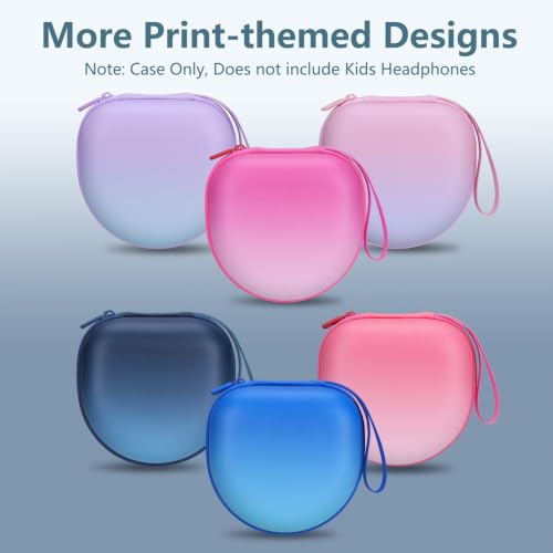 Kids Headphone Case for Candy Bila Gradient Deep Blue(Case Only) | for iClever BTH12 HS19 BTH20 BT22 /JBL/Acer/JoySpark/ADOOPE/Voopwink/MIDOLA/EarFun/IMYB/noot Products Kids Headphones - color: Gradient Deep Blue